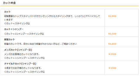 分かりやすい価格表タイプイメージ