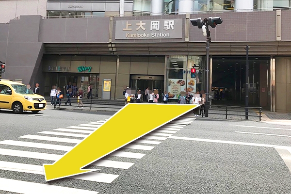 上大岡駅を出ます