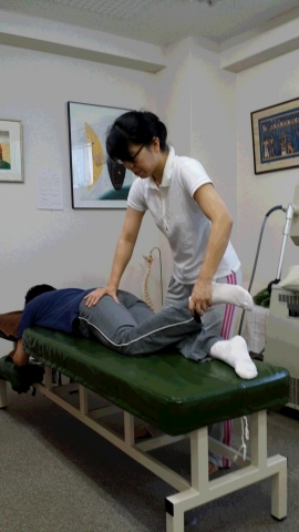 腰痛の場合は、特に股関節の動きが特に大事!痛くなく調整中。