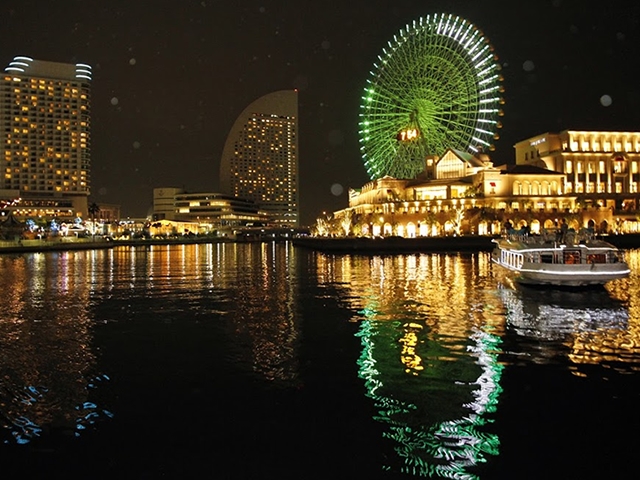 屋形船のげまる【ずーみん】屋形船から見た横浜の景色　独り占め！