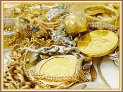 壊れた指輪やネックレス、キズのある金貨など高価お買取りいたします!