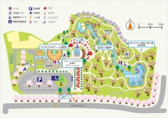 小田原フラワーガーデン園内MAP　>>MAPクリック拡大