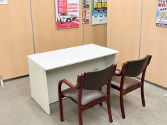 買取専門店おたからや所沢けやき台店　査定ブース