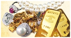 金・プラチナなど貴金属高価買取はおたからやへ